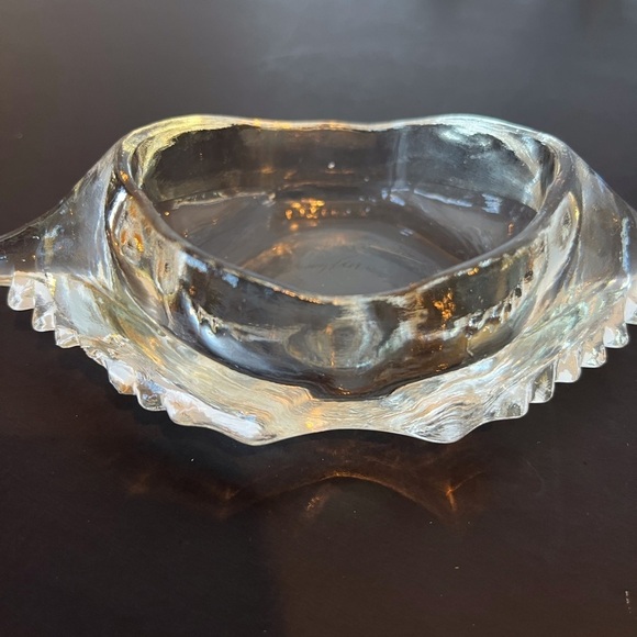 Vintage Glasbake Clear Glass Deviled Crab Baking Shell Dishes Set of 5 - Picture 9 of 12